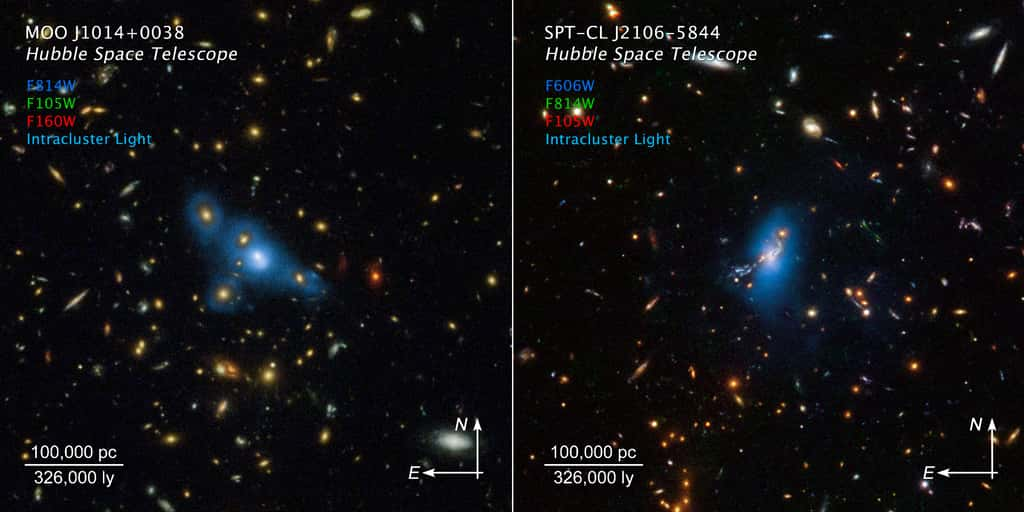 Hubble Lève Un Voile Sur L'origine De La Lumière Fantôme Des Amas De ...